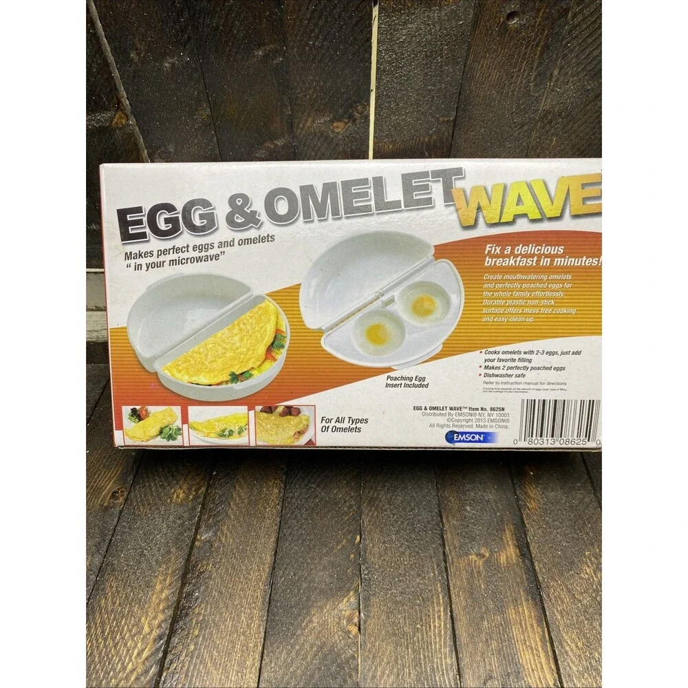 Emson Egg & Omelet Wave Microwave Cooker Makes Perfect Eggs & Omelets